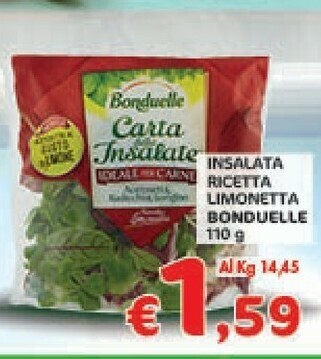 Crai Bonduelle Insalata offerta