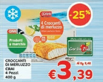 Crai Filetti di merluzzo offerta