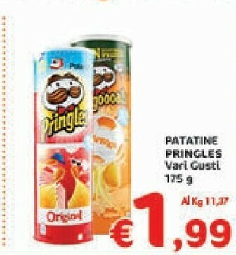 Crai Pringles Patatine fritte offerta