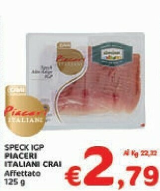 Crai Speck offerta