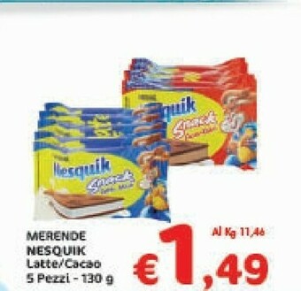 Crai Nesquik Snack offerta