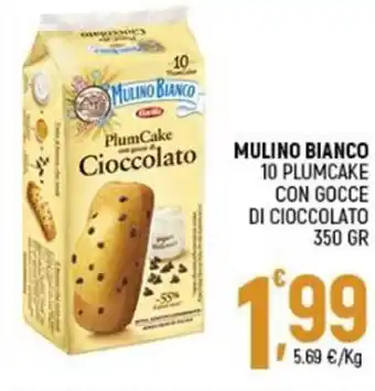 Ottimo Market Mulino Bianco 10 Plumcake Con Gocce di Cioccolato 350 gr offerta