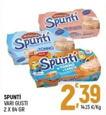 Spuntì vari gusti 2x84 gr