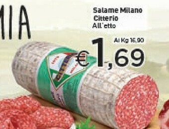 Crai Citterio Salame milano offerta
