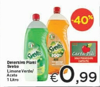 Crai Svelto Detersivo piatti offerta