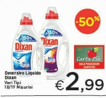 Crai Dixan Detersivo lavatrice offerta