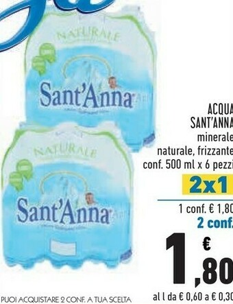 Conad Sant'anna Acqua Sant'Anna offerta