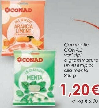 Conad Caramelle offerta