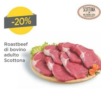 DPiù Roastbeef Di Bovino Adulto Scottona offerta