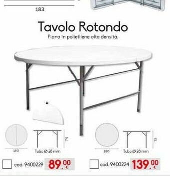 C+C Italmarket Sedie pieghevoli offerta