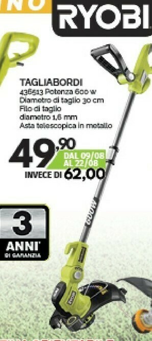 Orizzonte Ryobi Tagliabordi offerta