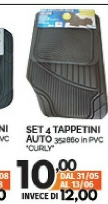 Orizzonte Tappetini auto offerta