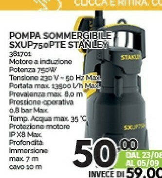 Orizzonte Stanley Pompe sommerse offerta