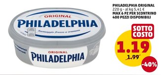 PENNY Philadelphia Original 220 g offerta