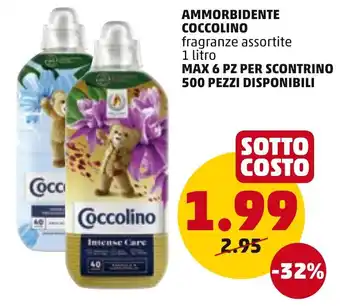 PENNY Coccolino Ammorbidente fragranze assortite 1 litro offerta