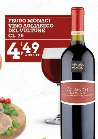 Sigma Feudo monaci Vino rosso offerta