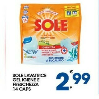 Sigma Sole Detersivo lavatrice offerta