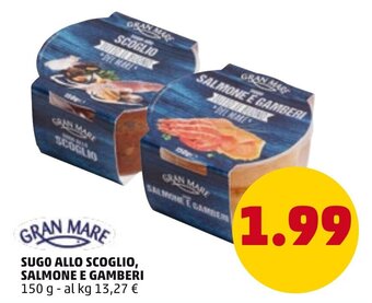 PENNY Gran Mare Sugo Allo Scoglio, Salmone e Gamberi 150 g offerta