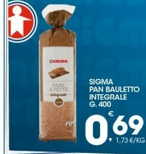 Sigma Mulino Bianco Pan Bauletto offerta