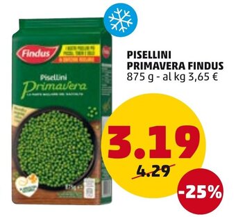 PENNY Findus Pisellini Primavera 875 g offerta