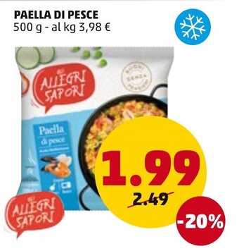 PENNY Gli Allegri Sapori Paella di Pesce 500 g offerta