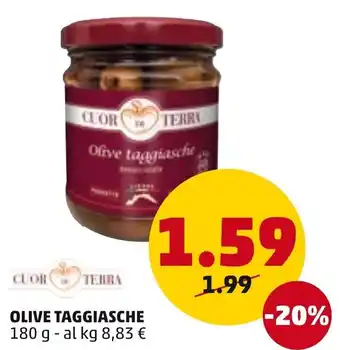 PENNY Cuor Di Terra Olive Taggiasche 180 g offerta