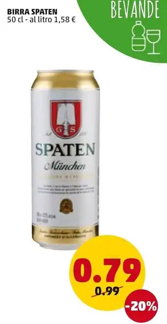 PENNY Spaten Birra 50 cl offerta