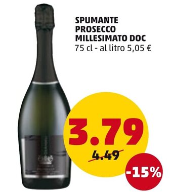 PENNY Spumante Prosecco Millesimato DOC 75 cl offerta