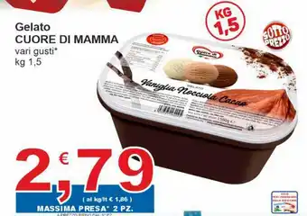 Sidis Cuore Di Mamma Gelato vari gusti kg 1,5 offerta