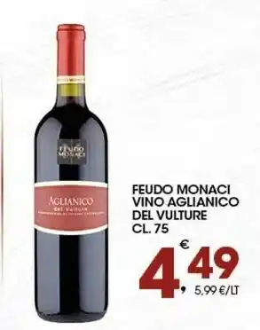 Sigma Feudo monaci Vino rosso offerta