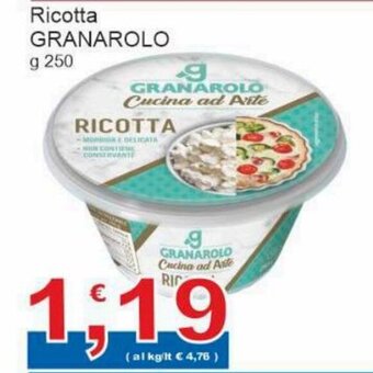Sidis Granarolo Ricotta g 250 offerta