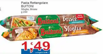 Sidis Buitoni Pasta Rettangolare Sfoglia, Brisée g 230 offerta