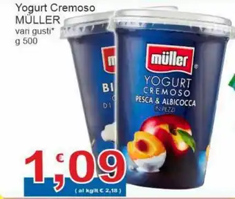 Sidis Müller Yogurt Cremoso vari gusti g 500 offerta