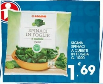 Sigma Spinaci offerta