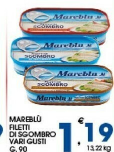 Sigma Mareblu Filetti di sgombro offerta