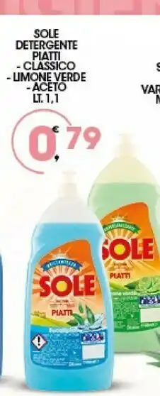Sigma Sole Detersivo piatti offerta