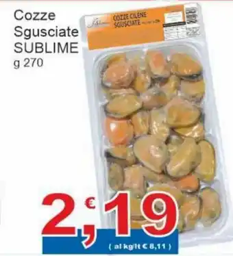 Sidis Sublime Cozze Sgusciate g 270 offerta