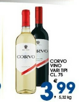 Sigma Corvo Vino offerta