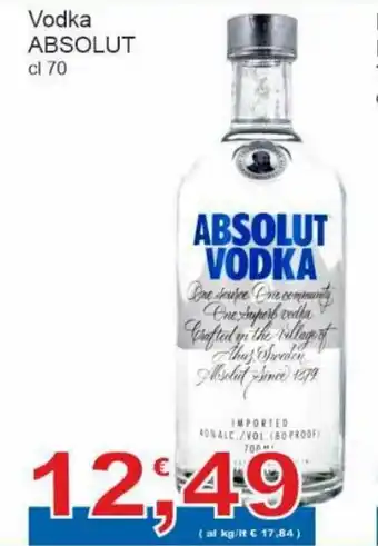 Absolut Vodka cl 70