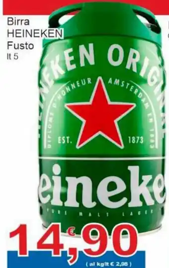 Sidis Heineken Birra Fusto lt 5 offerta