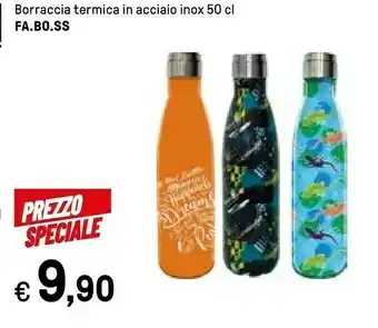 fa.bo.ss borraccia termica in acciaio