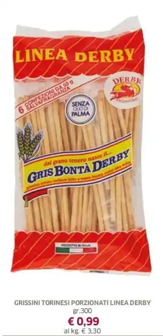 Famila Linea Derby Grissini Torinesi Porzionati gr 300 offerta