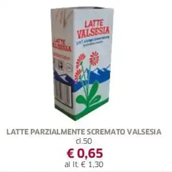 Famila Latte Valsesia Parzialmente Scremato cl 50 offerta