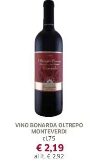 Famila Vino Bonarda Oltrepo Monteverdi cl 75 offerta