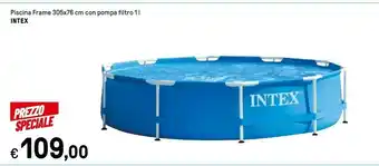 Iper La Grande Intex intex piscina frame 305x76 cm offerta