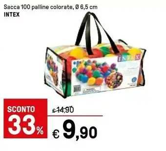 Iper La Grande intex sacca palline colorate offerta