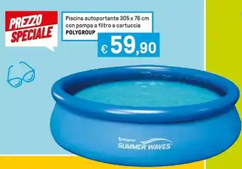 Iper La Grande Polygroup Piscine autoportante con pompa a filtro offerta