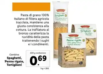 Lidl Combino Spaghetti Integrali 500 G(ml) offerta