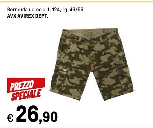 Avx Bermuda Uomo Art 124, Tg 46/56 offerta di Iper La Grande