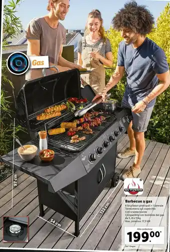 Lidl El Fuego Barbecue A Gas offerta